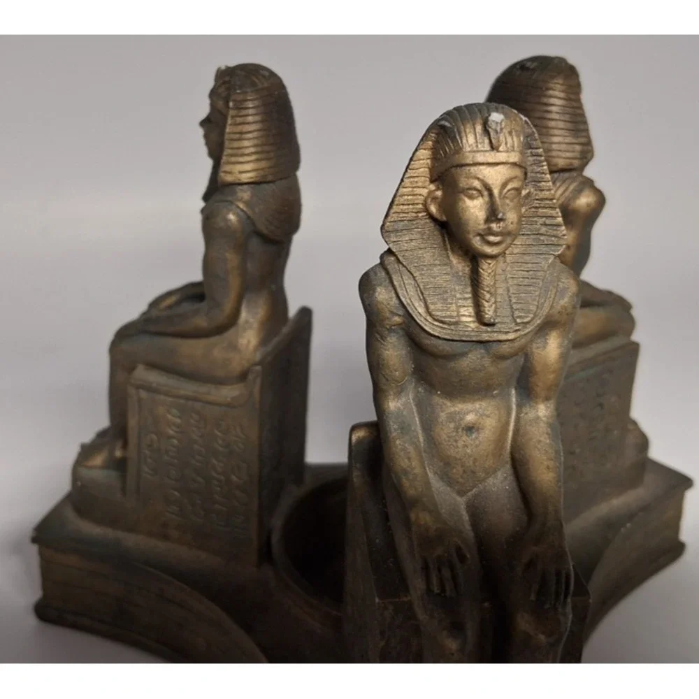 Three Egyptian Statues Candle‎ Holder